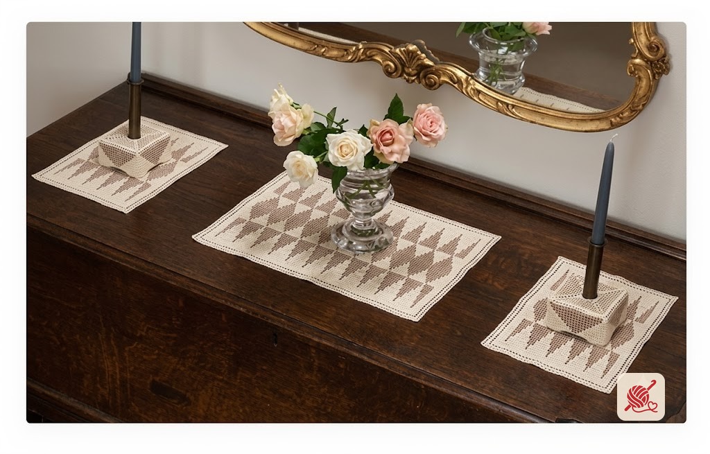 Wigwam Console Set Pattern #7129