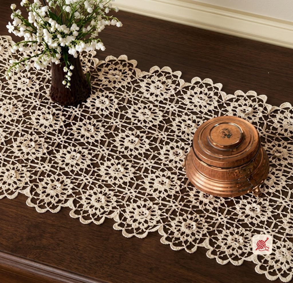 Flowerstrewn Runner Pattern #7577