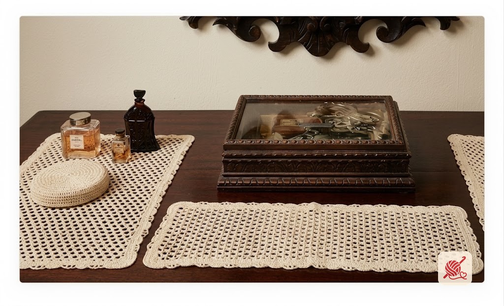 Three Piece Vanity Dresser Set Pattern #254