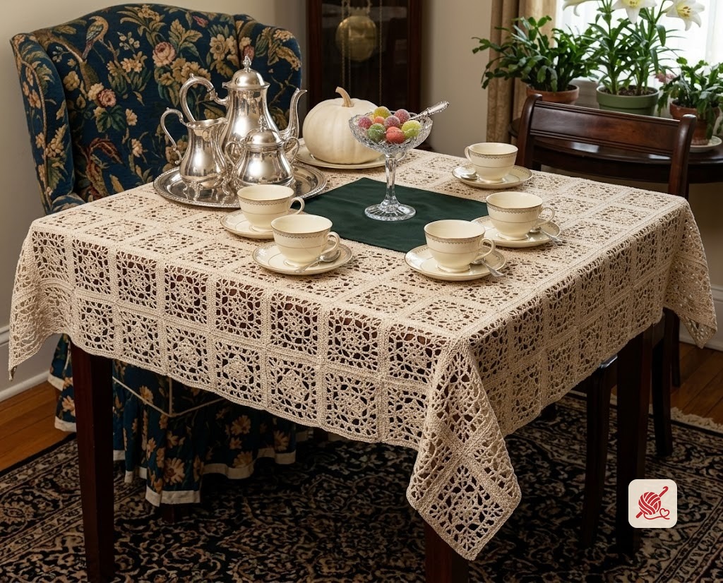 Five o'Clock Tablecloth Pattern #7154