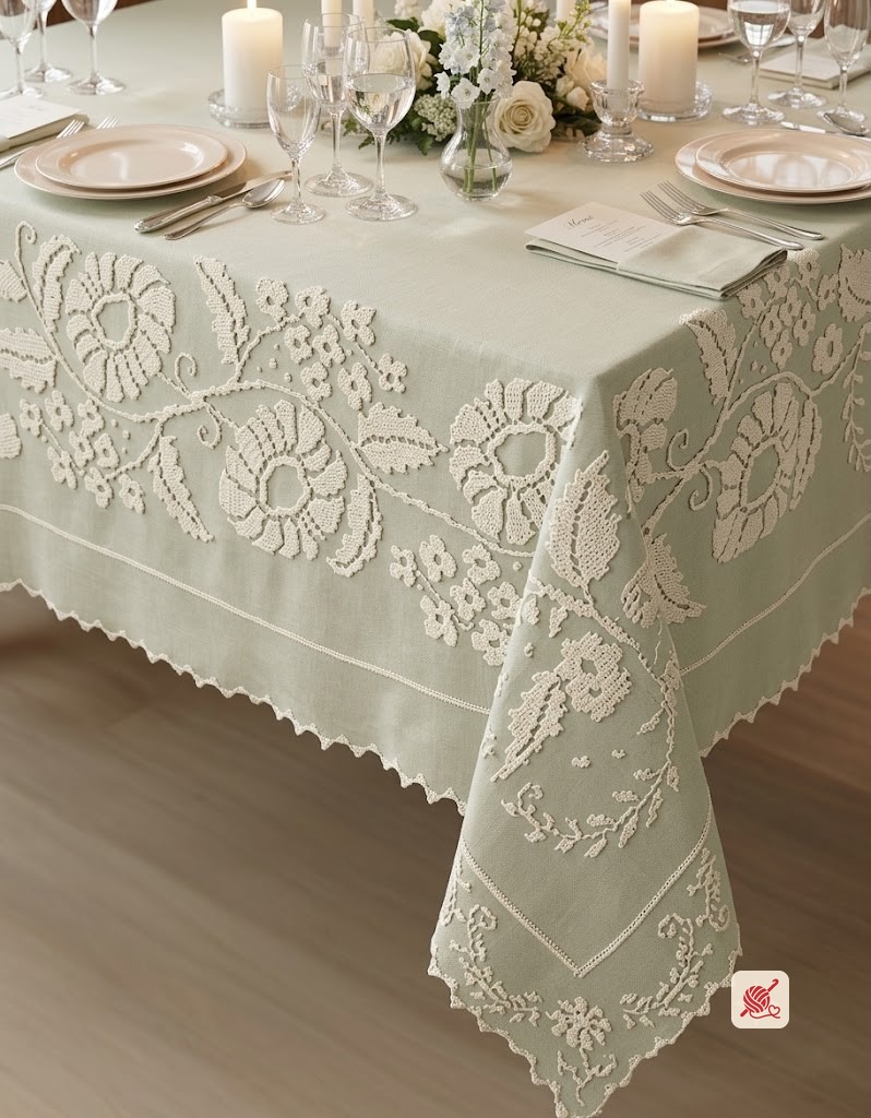 Floral Classic Tablecloth Pattern #7139