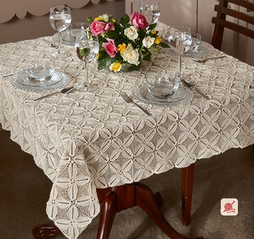 Four Leaf Clover Tablecloth Pattern #7525