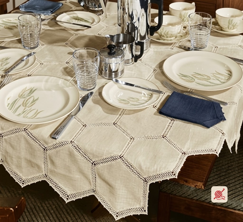 Hexagonal Tablecloth Pattern #787
