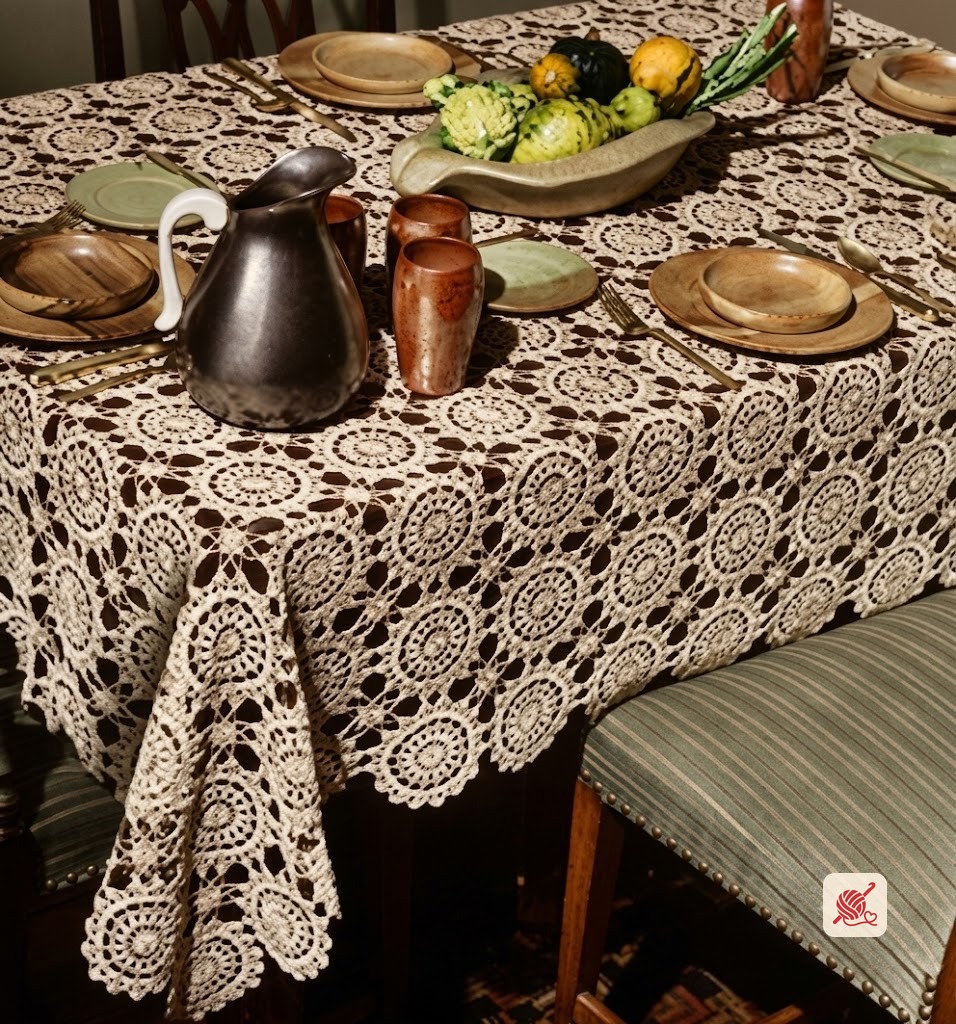Lady Bountiful Tablecloth Pattern #7332