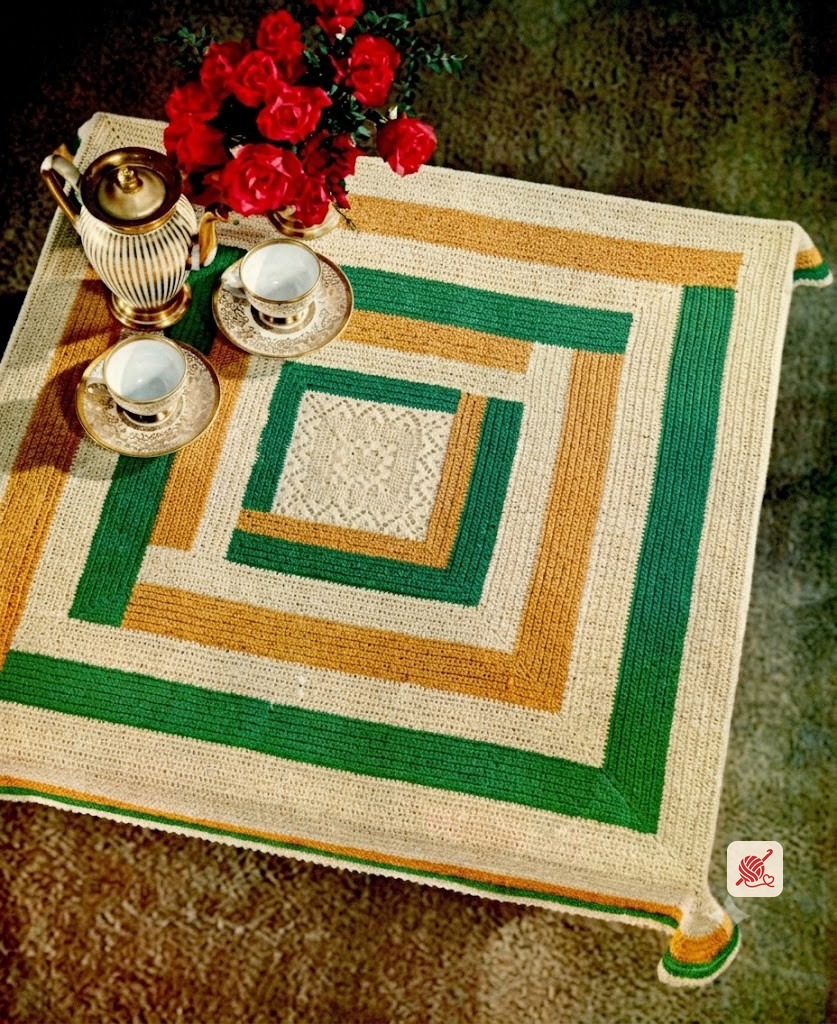 Metropolitan Square Tablecloth crochet pattern