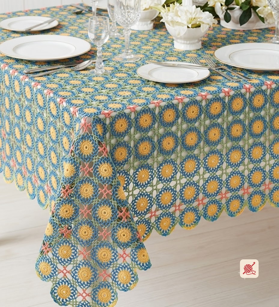 Page Polka Dots Tablecloth Pattern #7526