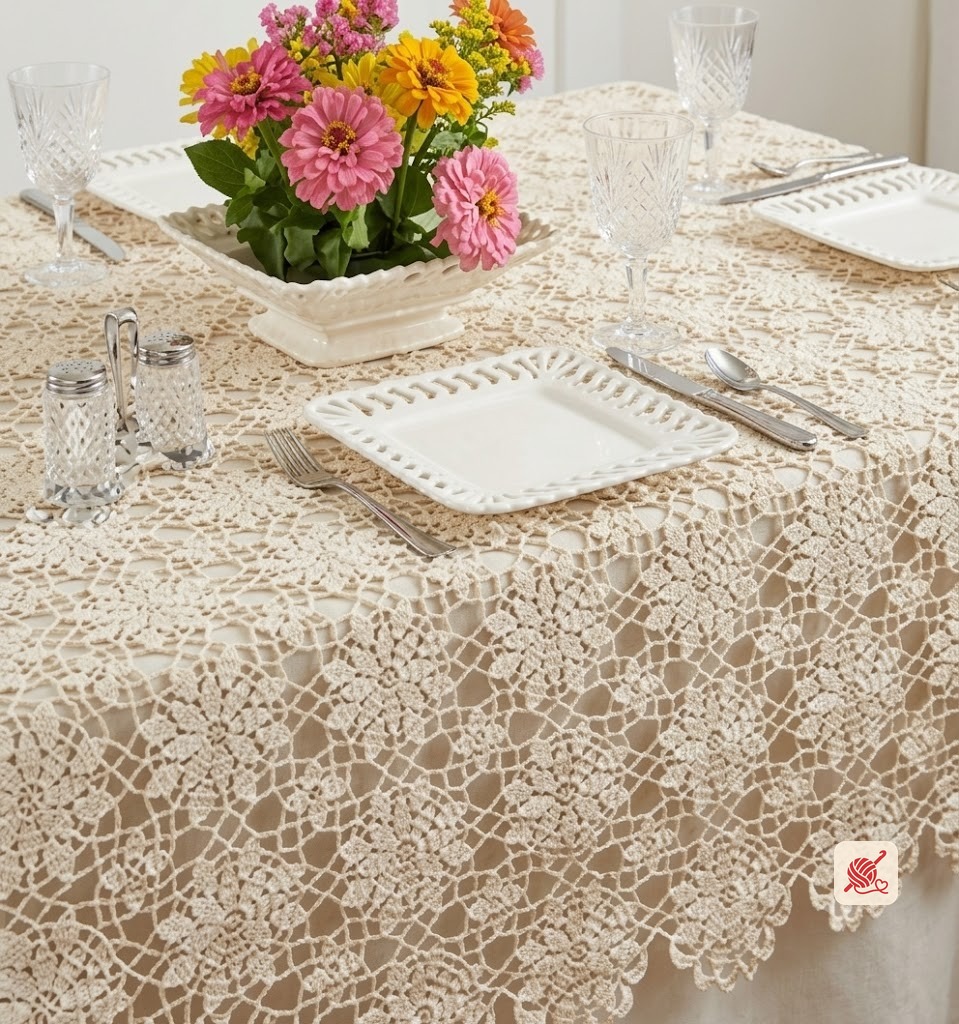 Queen Anne's Lace Tablecloth Pattern #7050