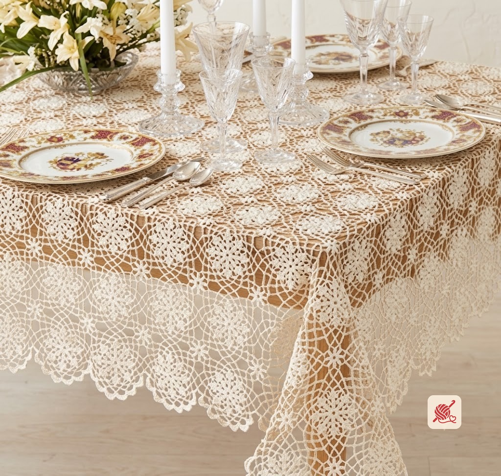Summer Snowflake Tablecloth Pattern #7530