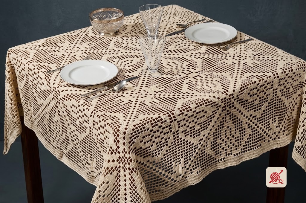 Table For Two Tablecloth Pattern #7239