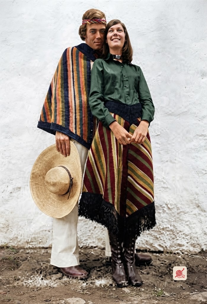 Lady-Man Poncho-Skirt crochet pattern