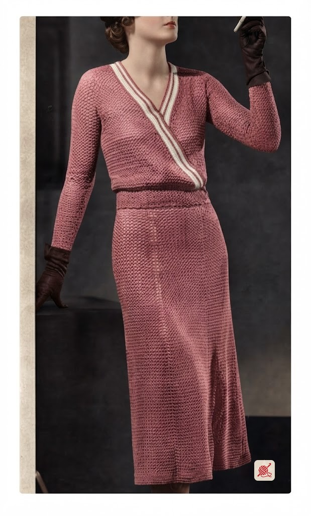 Two Piece Surplice Dress Pattern #126
