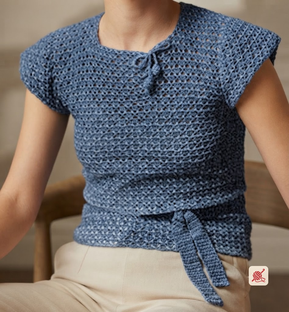 Epaulette Shoulder Blouse Pattern #4