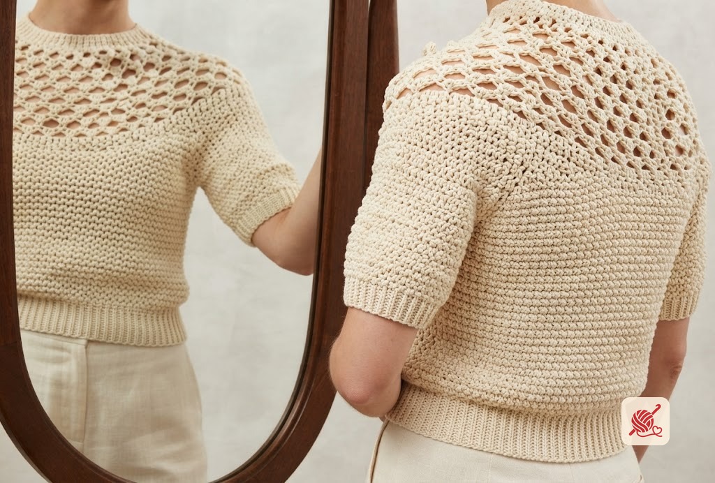 Lace Yoke Blouse Pattern #5