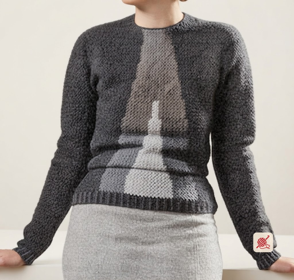 Pyramid Crocheted Pullover Pattern #12