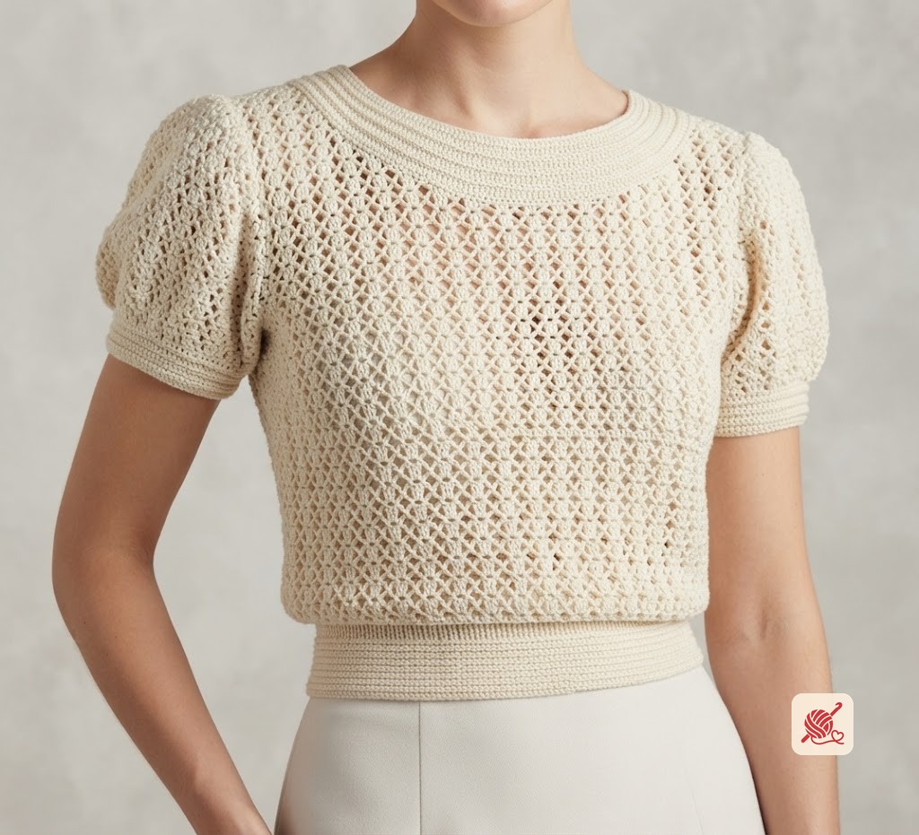 Summer Mesh Blouse Pattern #15